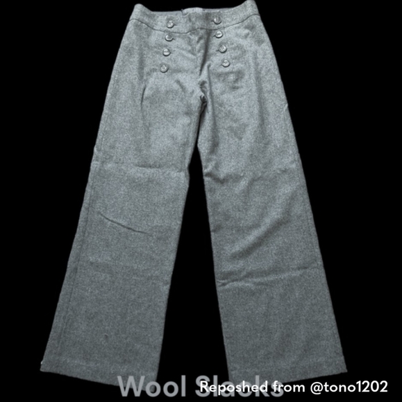 Grey wool slacks size 10 - Picture 1 of 3